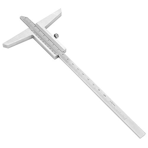 0,02 mm Pie de rey, metal medición Calibre, la alta exactitud del metal del acero inoxidable Vernier calibrador de micrómetro con una caja sólida, que se utiliza for la medición de piezas pequeñas máq