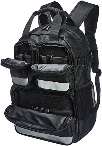 AmazonBasics - Mochila para herramientas, 23 bolsillos con 3 bolsillos delanteros