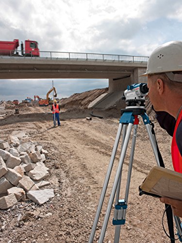 Bosch Professional Nivel Óptico GOL 20 D (aumento 20x, unidad de medida: 360 grados, alcance: hasta 60 m, en maletín de transporte)