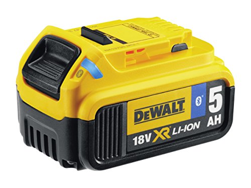 Dewalt DCB184B-XJ DCB184B-XJ-Batería carril XR 18V Li-Ion 5,0Ah con BlueTooth, 0 W, 18 V, Negro