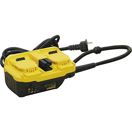 Dewalt DCB500-QS DCB500-QS-Adaptador de alimentación para 2 baterías XR FLEXVOLT de 54V y conversión a 230V, 54 V, Jaune Noir