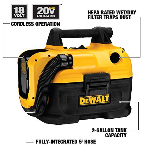 DeWalt dcv580h 18/20 V max inalámbrico wet-Dry vacío