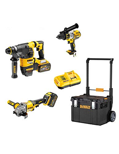 DEWALT Kit FVK381TSX2HD-QW FLEXVOLT 54V/18V (DCH333 + DCD996 + DCG414 + 2 baterías 54V/18V Li-Ion 9,0 Ah + DCB118 + DS450 DWST1-75668)"Brushless"