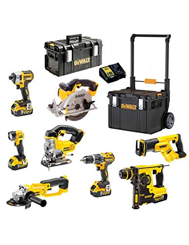 DEWALT Kit XP8TSMP4-QW 18V (DCF887 + DCL040 + DCG412 + DCD796 + DCH253 + DCS331 + DCS391 + DCS387 + 4 x 5,0 Ah + DCB115 + DS 300 + DS450 DWST1-75668)