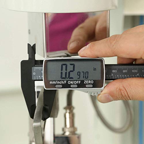 Fácil lectura digital Calibre, 0 a 6 "/ 0 a 150 mm Rango de medición, 0.001" /0.01mm Resolución, electrónico LCD Vernier Caliper fracciones / pulgadas / conversión métrica 2pcs Laboratorio uso en el h