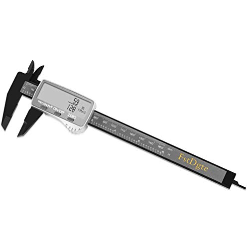 Fácil lectura digital Calibre, 0 a 6 "/ 0 a 150 mm Rango de medición, 0.001" /0.01mm Resolución, electrónico LCD Vernier Caliper fracciones / pulgadas / conversión métrica 2pcs Laboratorio uso en el h