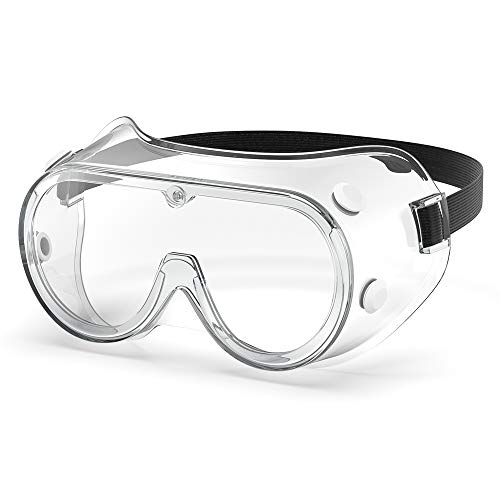 Gafas de seguridad antivaho con marco suave, protección de ojos con 4 rejillas de ventilación para el lugar de trabajo, lijado, DIY EN 166 y Z87