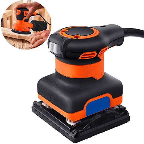 Lijadora Random Orbital Sander, Orbit Sander Polvo Sellado conmutador Ideal for el Bricolaje Lijado Pulido de Madera decoración del hogar DIY de Trabajo