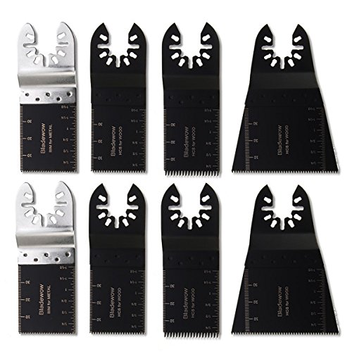 RS – Cuchillas multitool de 8 piezas – Set de hoja de sierra multitool oscilante para Dewalt Stanley Worx F30 Erbaue